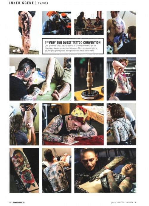 Inked magazine - juillet aout 2014 - convention tattoo pau